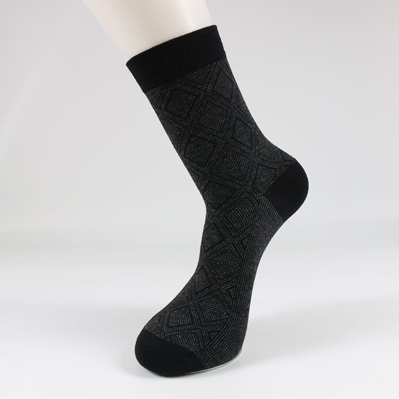 Chaussettes d'hiver en coton pour hommes, nouveau modèle de diamant, décontracté, Business, vente en gros