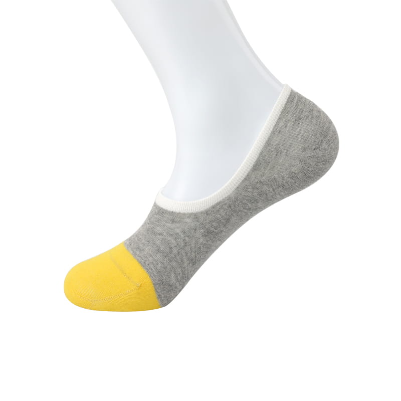 Chaussettes homme invisibles en coton peigné avec colle antidérapante cousues main avec multi-chaussettes