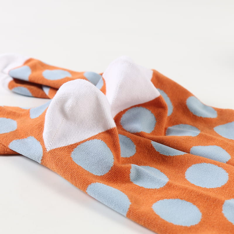 Nouveau produit Design d'usine mode rétro vague chaussettes en coton à pois