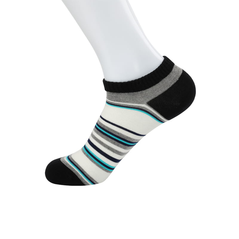 Chaussettes bateau décontractées en coton peigné doux cousues à la main pour hommes