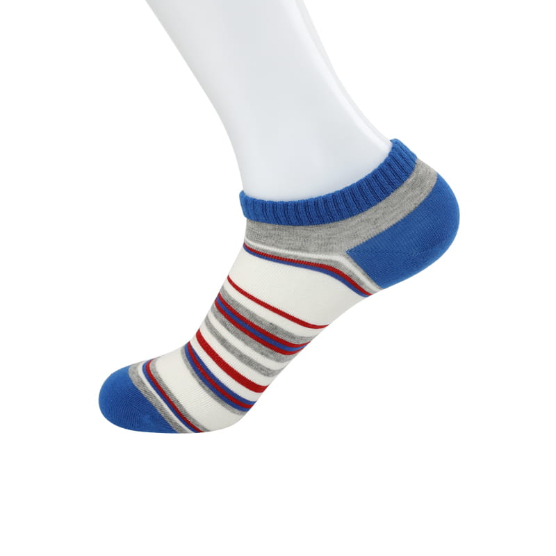 Chaussettes bateau décontractées en coton peigné doux cousues à la main pour hommes