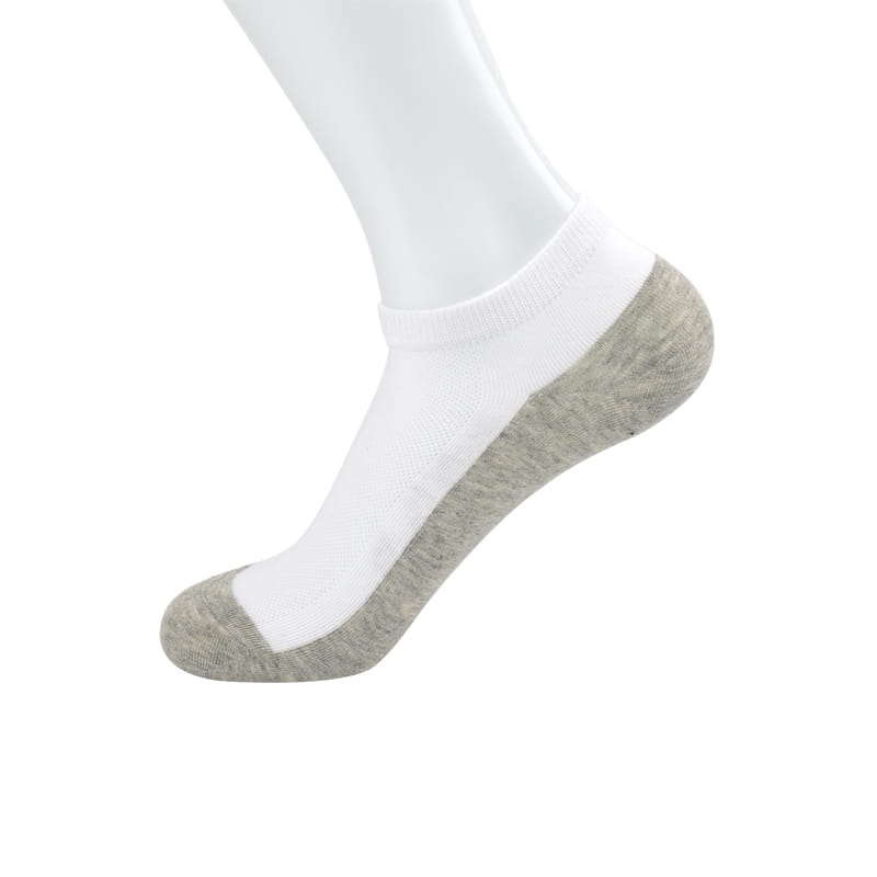 Chaussettes en coton peigné chaussettes bateau en maille respirante pour hommes