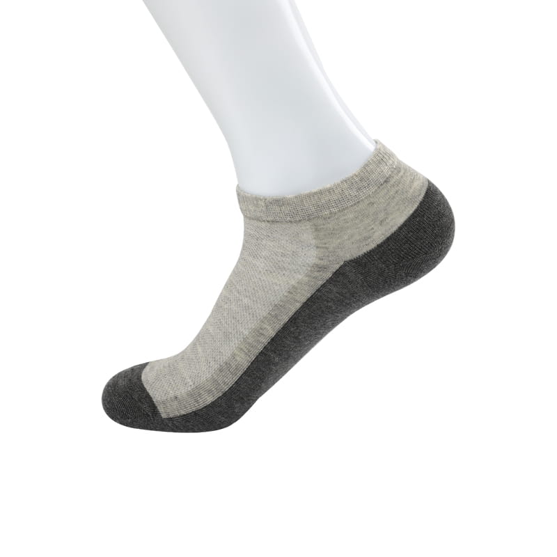 Chaussettes en coton peigné chaussettes bateau en maille respirante pour hommes