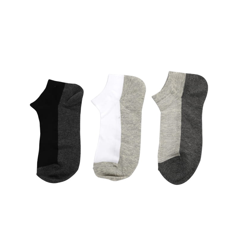 Chaussettes en coton peigné chaussettes bateau en maille respirante pour hommes