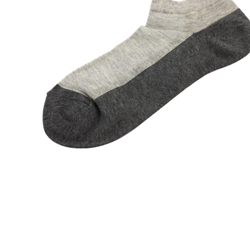 Chaussettes en coton peigné chaussettes bateau en maille respirante pour hommes