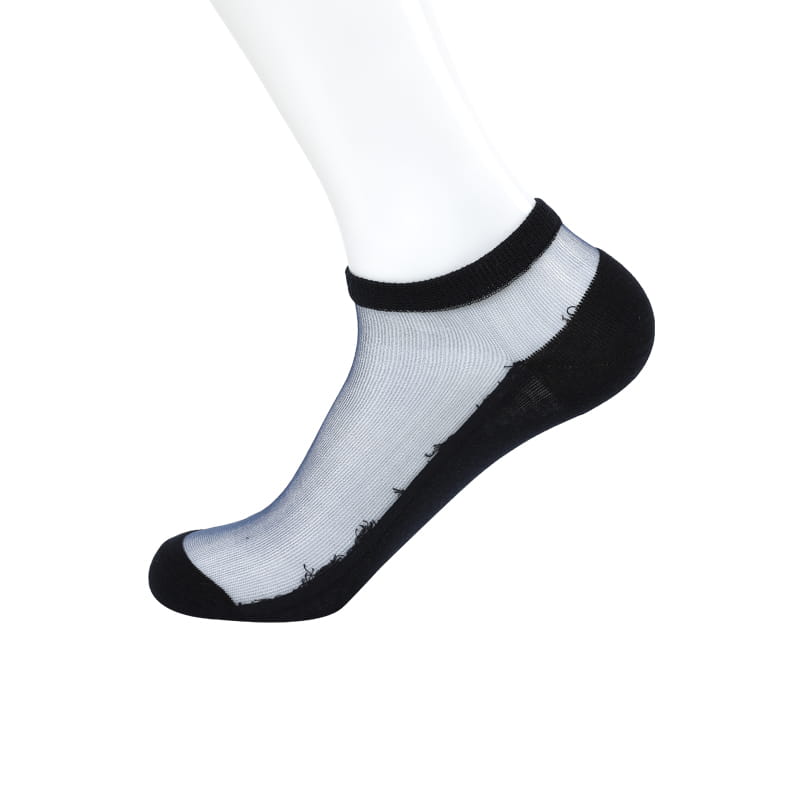 Bas fins en nylon et coton, bas en soie cristal, chaussettes de bateau antidérapantes pour Massage, pour hommes