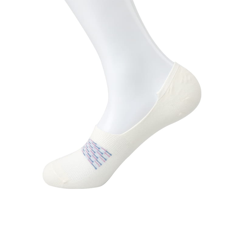 Peignage de coton matelassé cousu à la main, lignes multicolores, maille de pied, 1 fois formant des chaussettes pour hommes