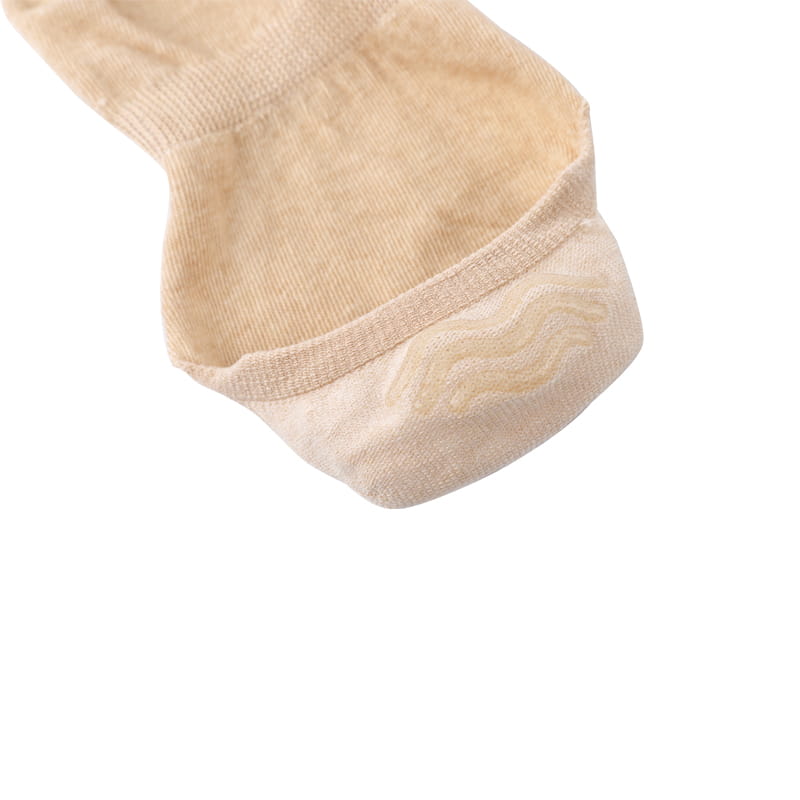 Chaussettes confortables en fil de coton de couleur naturelle, respirantes et absorbant l'humidité