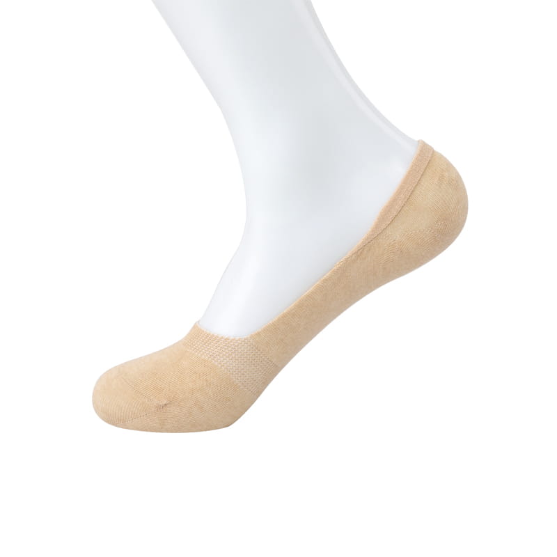 Chaussettes confortables en fil de coton de couleur naturelle, respirantes et absorbant l'humidité