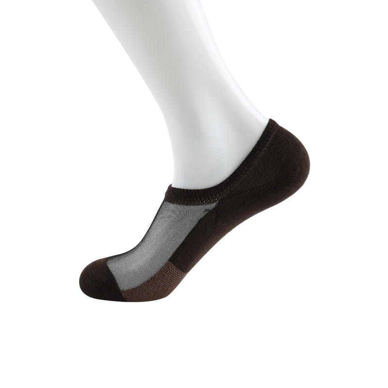 Chaussettes d'été fines en nylon et soie transparentes, en coton, fond de massage, multi-talons invisibles, pour hommes