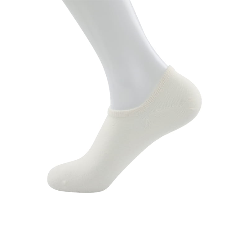 Chaussettes bateau pour hommes en coton peigné uni à bouche peu profonde, cousues à la main