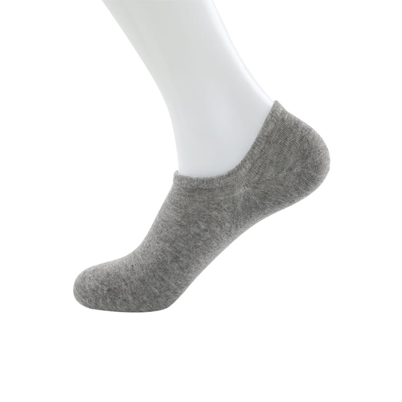 Chaussettes bateau pour hommes en coton peigné uni à bouche peu profonde, cousues à la main