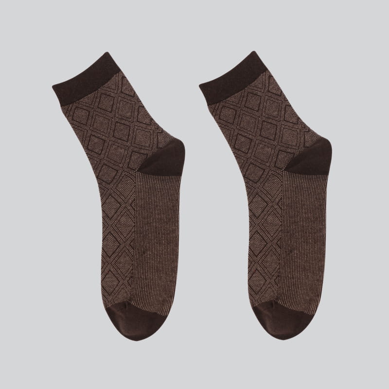 Chaussettes d'hiver en coton pour hommes, nouveau modèle de diamant, décontracté, Business, vente en gros