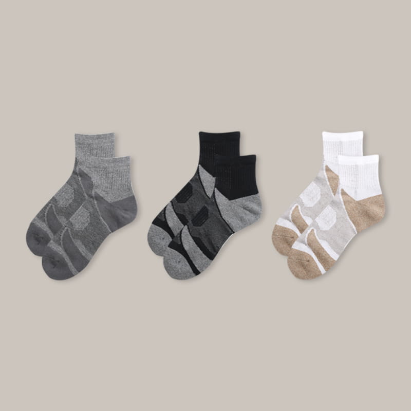 Chaussettes fonctionnelles en coton éponge pour hommes d'automne et d'hiver