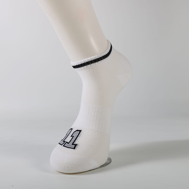 Chaussettes de sport en coton peigné pour hommes, maille fine, course à pied, sport