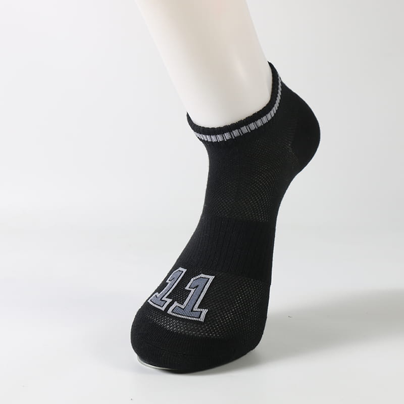 Chaussettes de sport en coton peigné pour hommes, maille fine, course à pied, sport