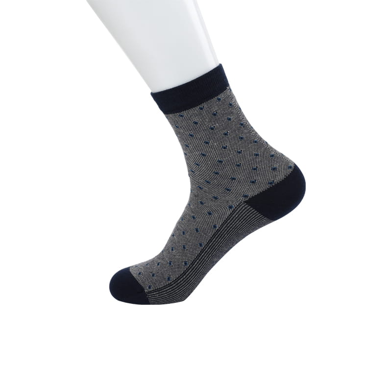 Chaussettes d'affaires décontractées et confortables à rayures verticales pour hommes, chaussettes en coton cousues à la main