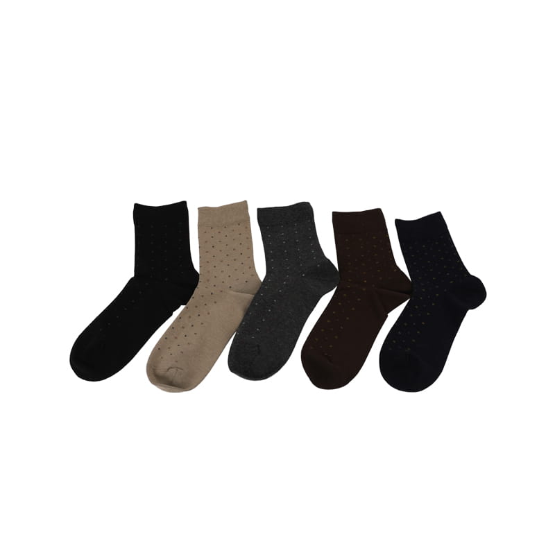 Chaussettes décontractées en coton pour hommes, manchette ample, quatre points, petite fleur, lien à la main