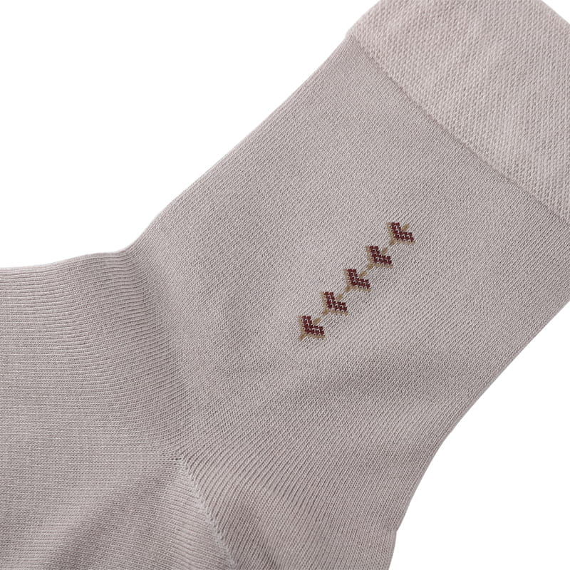 Fibre de bambou décontracté strass en forme de diamant fleur couture à la main chaussettes pour hommes