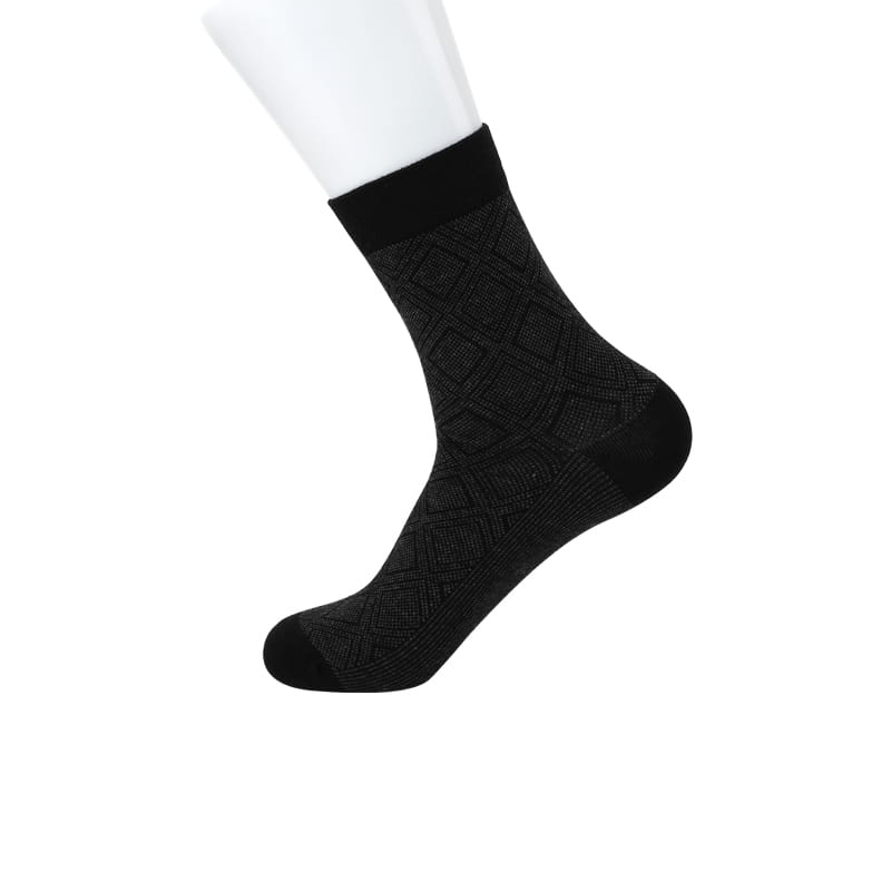 Chaussettes en coton à fleurs de diamant confortables et décontractées