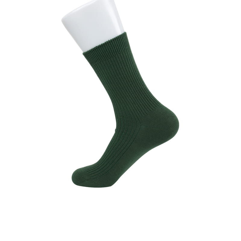 Chaussettes confortables pour hommes à double aiguille Chaussettes pour hommes en coton peigné doux cousues à la main