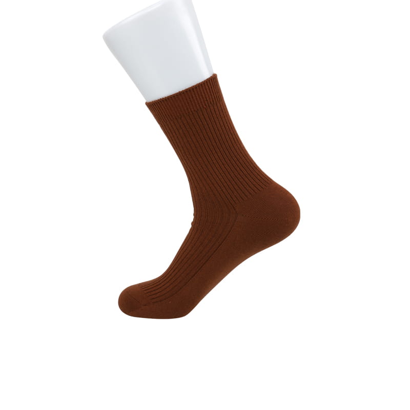 Chaussettes confortables pour hommes à double aiguille Chaussettes pour hommes en coton peigné doux cousues à la main