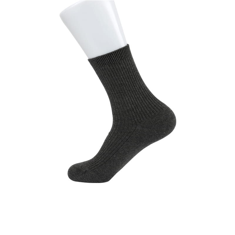 Chaussettes confortables pour hommes à double aiguille Chaussettes pour hommes en coton peigné doux cousues à la main