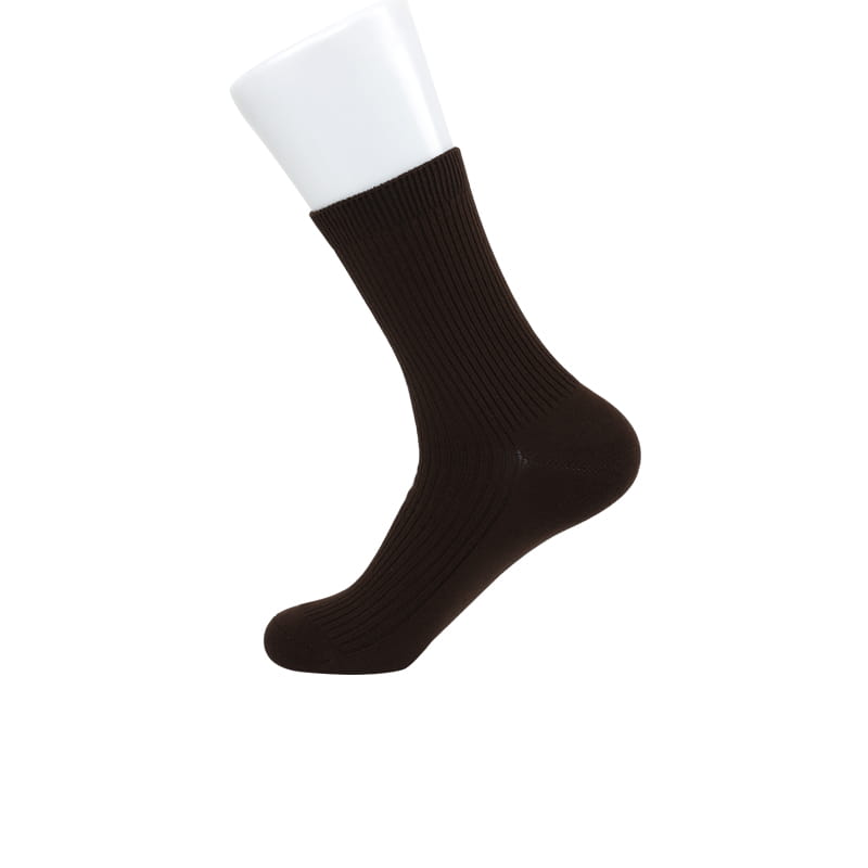 Chaussettes confortables pour hommes à double aiguille Chaussettes pour hommes en coton peigné doux cousues à la main