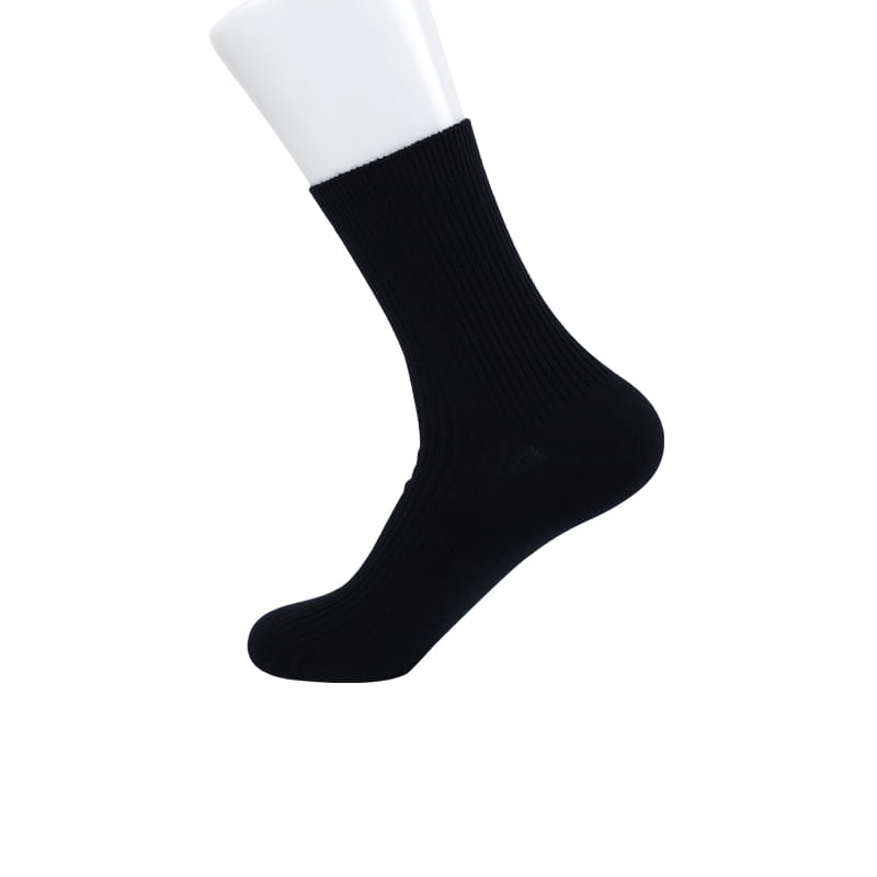 Chaussettes confortables pour hommes à double aiguille Chaussettes pour hommes en coton peigné doux cousues à la main