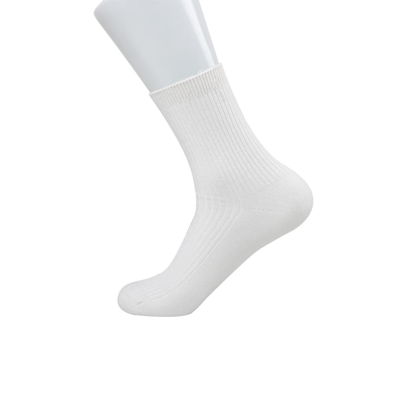 Chaussettes confortables pour hommes à double aiguille Chaussettes pour hommes en coton peigné doux cousues à la main