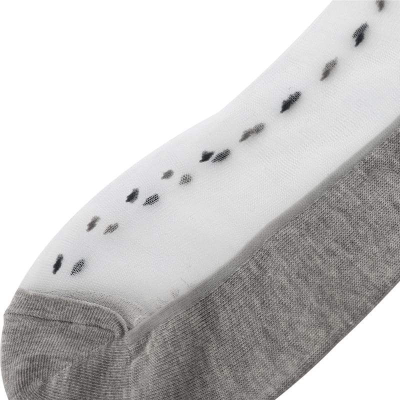 Produit breveté décontracté hommes cristal soie verticale coton bas chaussettes en nylon