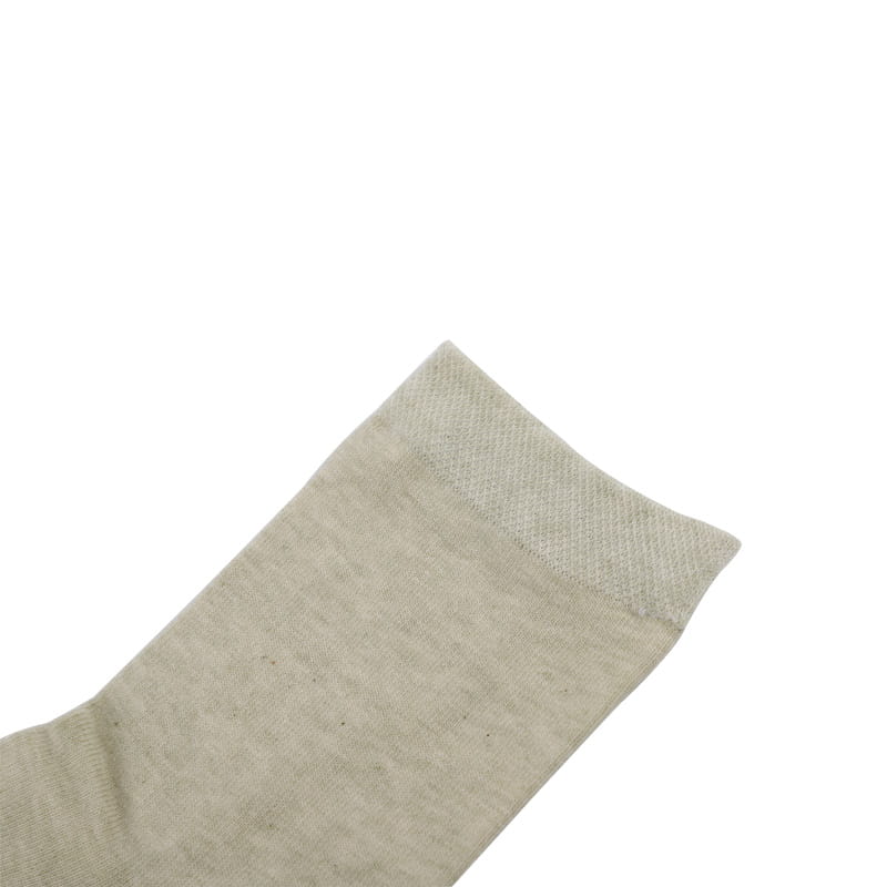 Chaussettes pour hommes en coton de couleur naturelle, respirantes, absorbant l'humidité, épaisses et inoffensives, cousues à la main