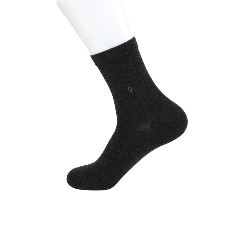 Chaussettes en coton peigné épais pour hommes, couture à la main, fleur de diamant, automne et hiver