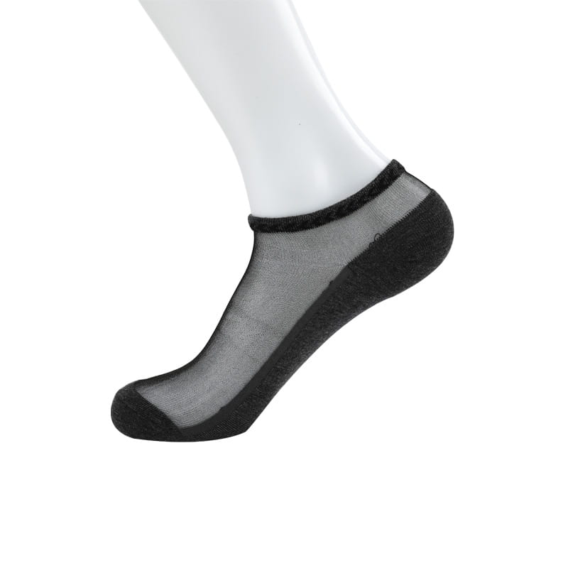 Mode été mince soie nylon cristal chaussettes de soie massage hommes chaussettes de cheville