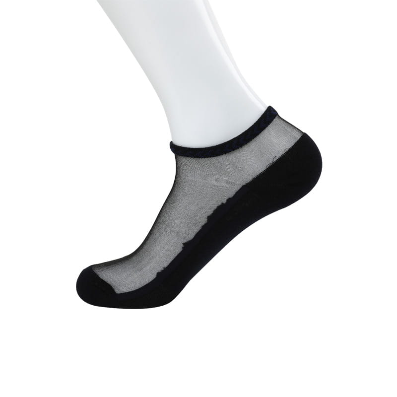 Mode été mince soie nylon cristal chaussettes de soie massage hommes chaussettes de cheville