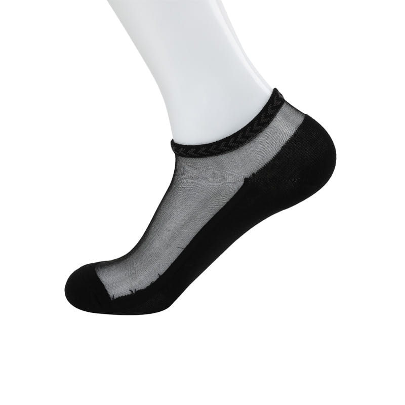 Mode été mince soie nylon cristal chaussettes de soie massage hommes chaussettes de cheville