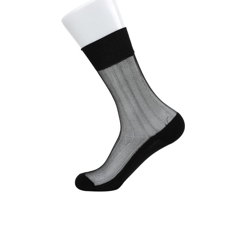 Chaussettes pour hommes en fibre de bambou douce, fleur diagonale, couture à la main, automne et hiver