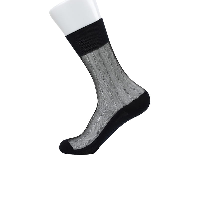 Chaussettes pour hommes en fibre de bambou douce, fleur diagonale, couture à la main, automne et hiver