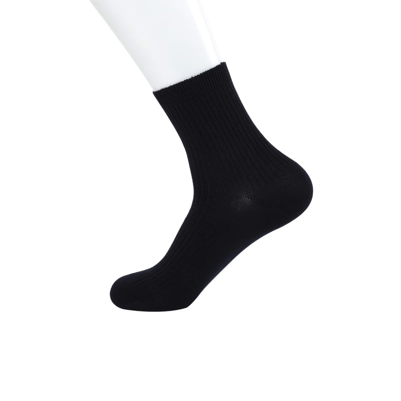 Chaussettes en soie filée douce pour hommes d'affaires, couture à la main de haute qualité, double aiguille, cordon de serrage