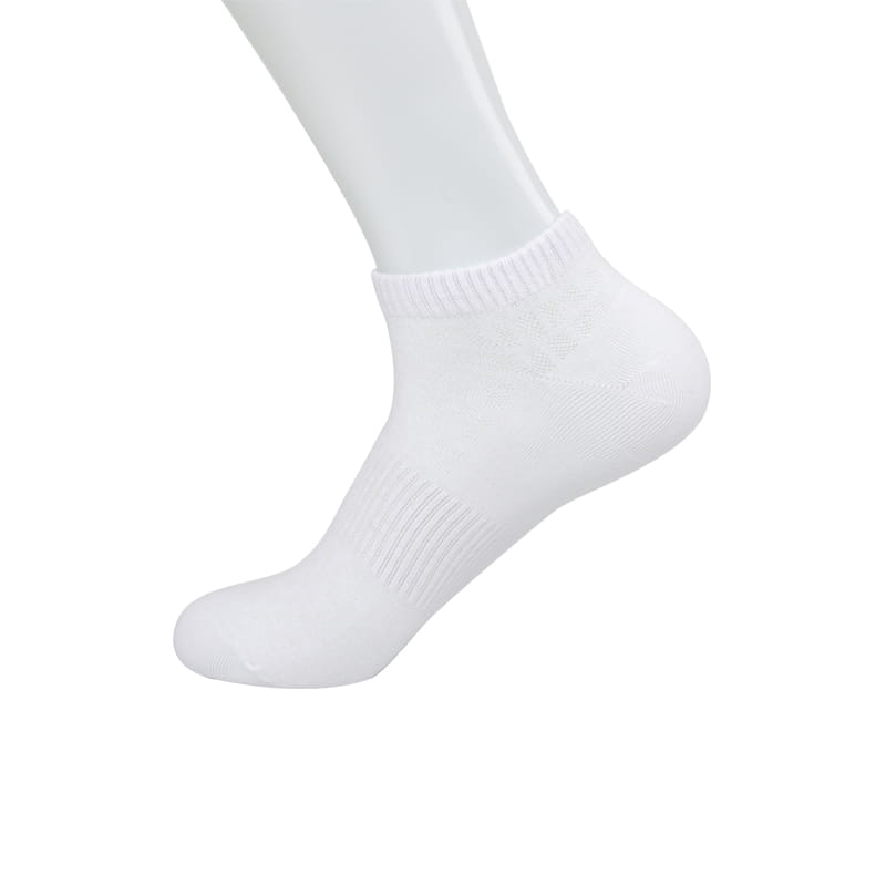 Chaussettes bateau homme en coton peigné uni cousues main