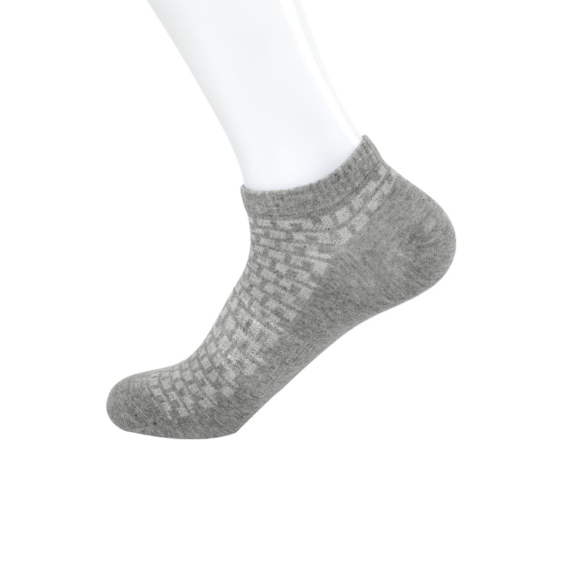 Chaussettes bateau homme en coton peigné uni cousues main