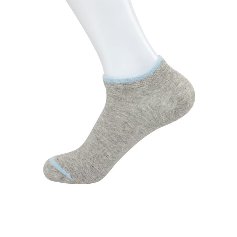 Chaussettes bateau homme en coton peigné à bandes colorées cousues main