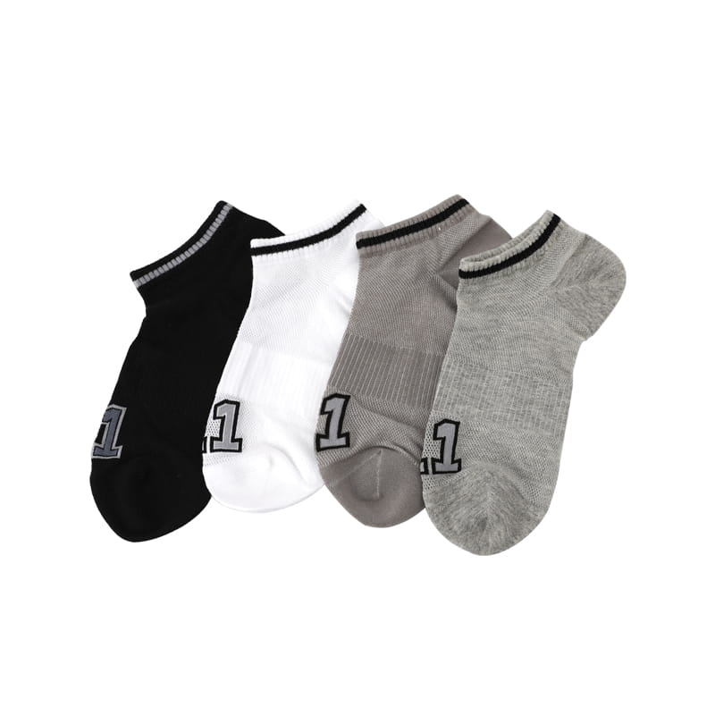 Chaussettes de bateau pour hommes, en coton peigné doux et Ultra-fin, en maille jacquard, cousues à la main