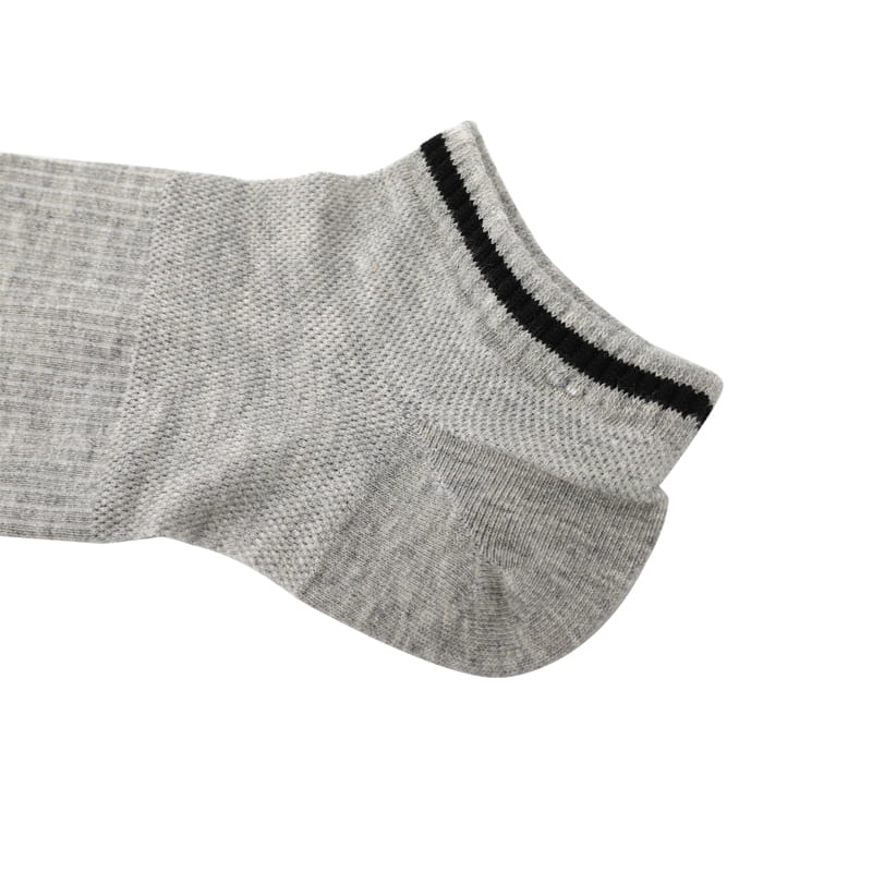 Chaussettes de bateau pour hommes, en coton peigné doux et Ultra-fin, en maille jacquard, cousues à la main