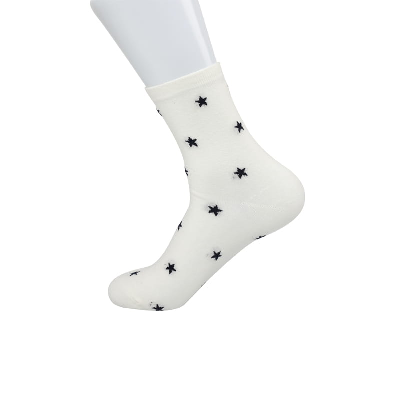 Chaussettes pour hommes, en coton peigné épais, étoile à cinq branches, cousues à la main, automne et hiver