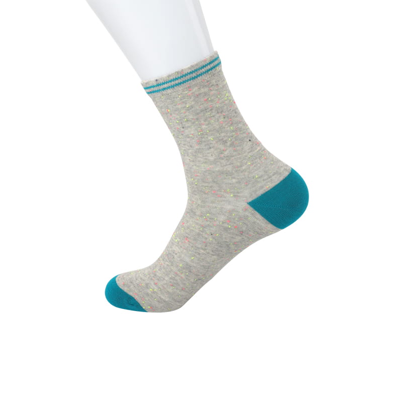 Chaussettes pour hommes en coton peigné, manchette en fil de couleur, bande horizontale, cousues à la main