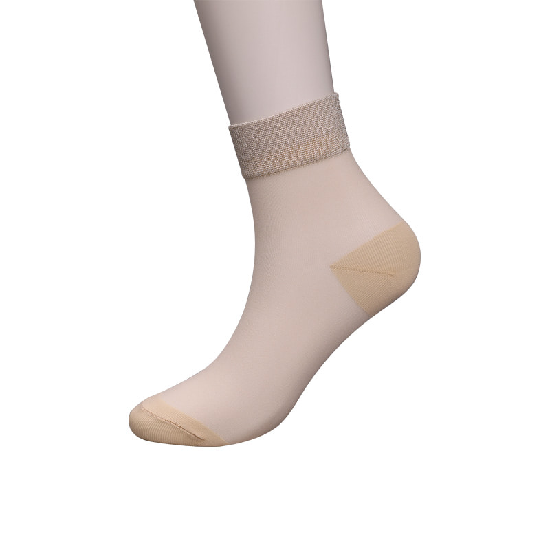 Chaussettes pour femmes en coton et soie en nylon transparent à la mode Chaussettes pour femmes en soie transparente en nylon superfin Chaussettes pour femmes en soie cristal WSD1946