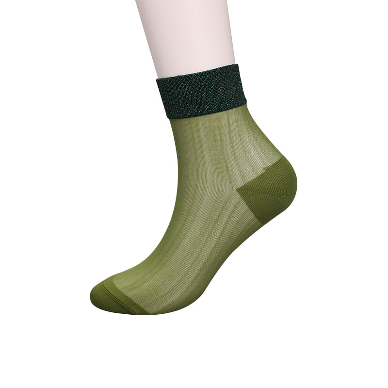 Chaussettes pour femmes en coton et soie en nylon transparent à la mode Chaussettes pour femmes en soie transparente en nylon superfin Chaussettes pour femmes en soie cristal WSD1946