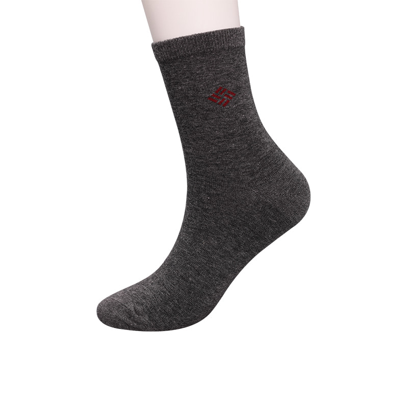 Chaussettes en coton peigné enveloppé d'ammoniaque 98% fil de coton petit jacquard cousu à la main chaussettes pour hommes d'automne et d'hiver WSD2581