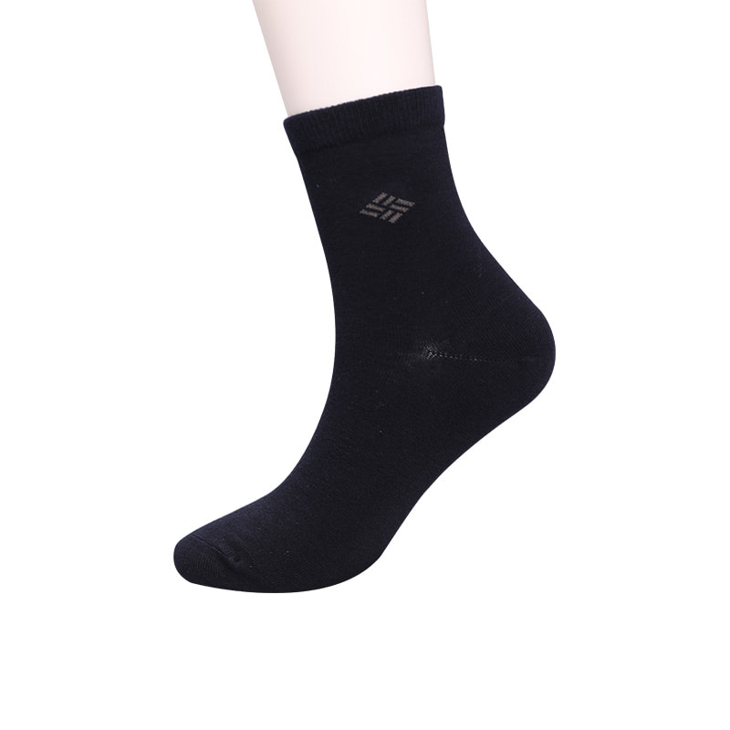 Chaussettes en coton peigné enveloppé d'ammoniaque 98% fil de coton petit jacquard cousu à la main chaussettes pour hommes d'automne et d'hiver WSD2581